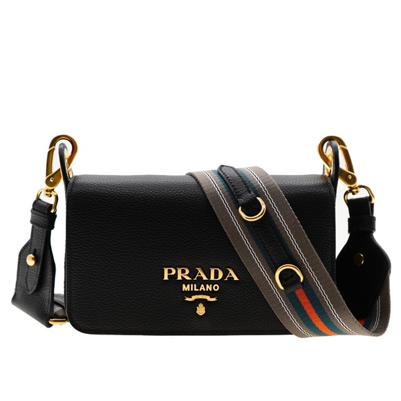 Prada Crossbody Shoulder Bag Guitar Strap 1BD352 New - Picture 1 of 6